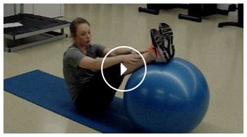 Double and Single Leg Bridge with Stability Ball